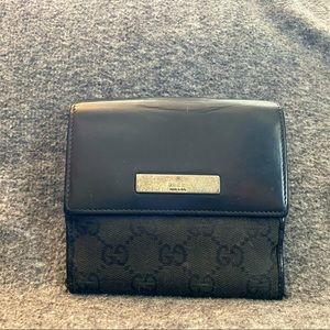 Gucci Black Bifold Short Wallet